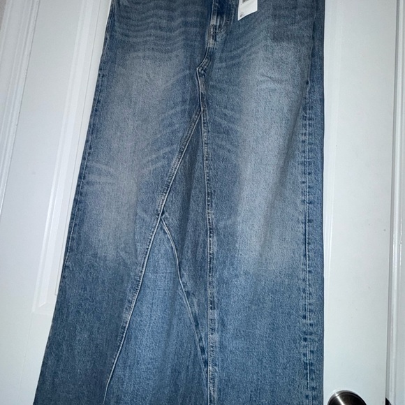 Mango Blue Denim Maxi  Skirt 'Venetia' new - Picture 2 of 11